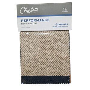 Discontinued Charlotte Fabrics Performance Herringbone Upholstery Swatch Book
